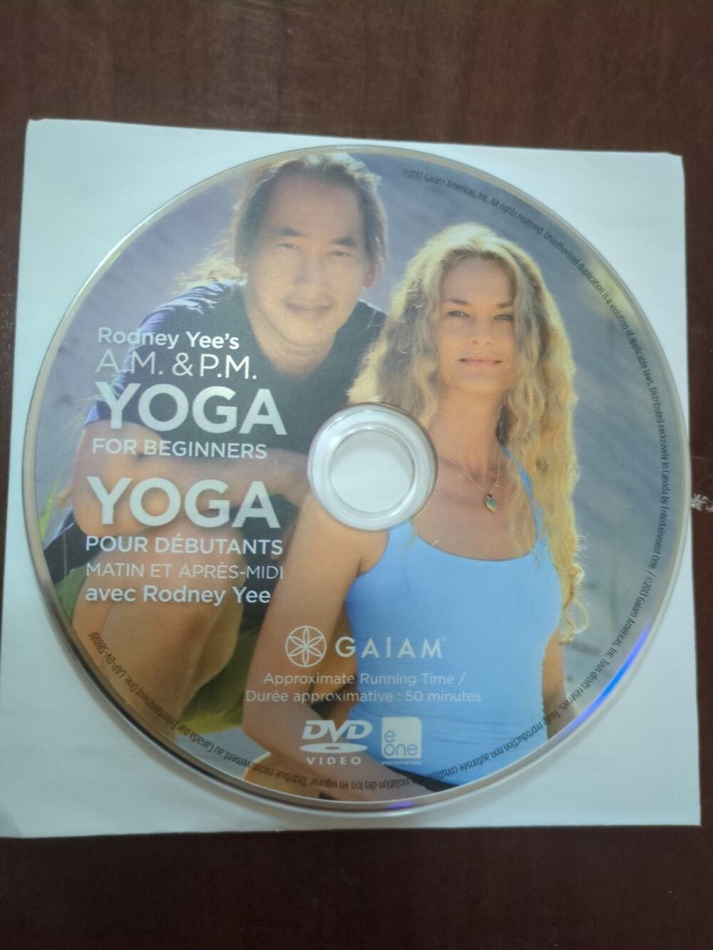 Rodney Yee's Am/Pm Yoga for Beginners - DVD disc only